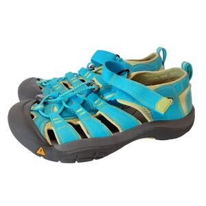 Keen Kids Newport H2 Fisherman Sandals Youth 4 Water Shoes Blue Outdoor Nature